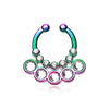 Colorline Aureole Gemina Sparkle WildKlass Fake Septum Clip-On Ring-WildKlass Jewelry