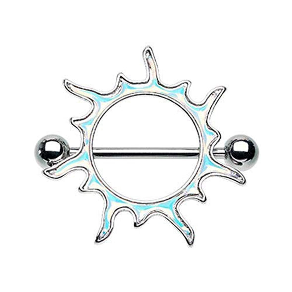Illuminating Sun WildKlass Nipple Shield Ring-WildKlass Jewelry