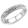 WildKlass Stainless Steel Ring High Polished Women Top Grade Crystal Clear-WildKlass Jewelry