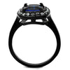 WildKlass Stainless Steel Ring Two-Tone IP Black Women Synthetic Montana-WildKlass Jewelry