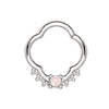 316L Stainless Steel Jeweled Quatrefoil WildKlass Captive Bead Ring/Septum Ring-WildKlass Jewelry