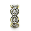 WildKlass Stainless Steel Ring IP Gold Women Top Grade Crystal Clear-WildKlass Jewelry