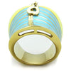 WildKlass Stainless Steel Ring IP Gold Women Epoxy Multi Color-WildKlass Jewelry