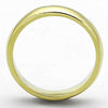 WildKlass Stainless Steel Wedding Ring IP Gold Unisex-WildKlass Jewelry