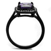 WildKlass Stainless Steel Ring IP Women AAA Grade CZ Amethyst-WildKlass Jewelry