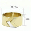 WildKlass Stainless Steel Ring IP Gold Women-WildKlass Jewelry