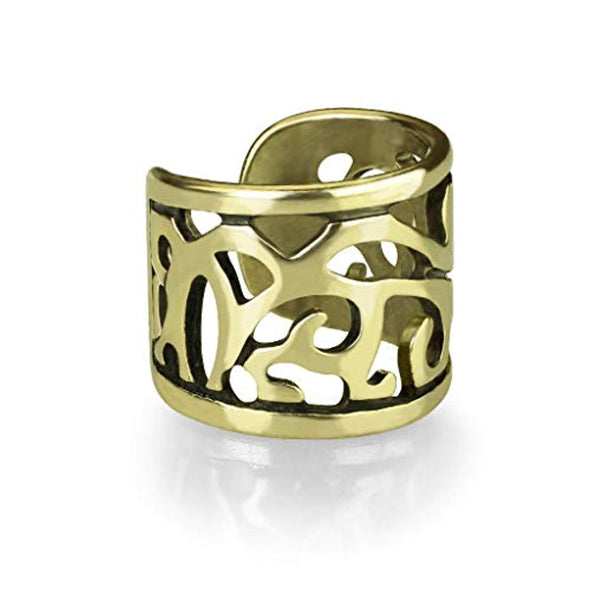 Wide Filigree Cut Out Non-Piercing WildKlass Ear Cuff-WildKlass Jewelry