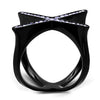 WildKlass Stainless Steel Ring IP Women Top Grade Crystal Amethyst-WildKlass Jewelry