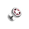 Star Marble Inlay Steel Fake WildKlass Plug-WildKlass Jewelry