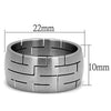 WildKlass Stainless Steel Ring High Polished Men-WildKlass Jewelry