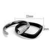 WildKlass Stainless Steel Ring Two-Tone IP Black Women-WildKlass Jewelry