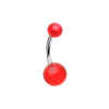 Basic Acrylic Ball Belly WildKlass Button Ring-WildKlass Jewelry