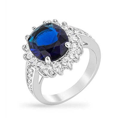 WildKlass Blue Cambridge Elegance Ring-WildKlass Jewelry