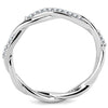 WildKlass Stainless Steel Ring High Polished Women AAA Grade CZ Clear-WildKlass Jewelry