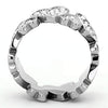 WildKlass Stainless Steel Valentine's Day Ring High Polished (no Plating) Women Top Grade Crystal Clear-WildKlass Jewelry