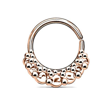 WildKlass Vintage Fan Circles Bendable Nose Septum and Ear Cartilage Hoops-WildKlass Jewelry