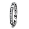 WildKlass Stainless Steel Ring High Polished (no Plating) Women AAA Grade CZ Clear-WildKlass Jewelry