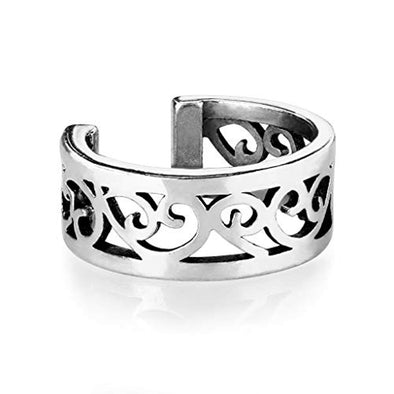 Filigree Heart Cut Out Non-Piercing WildKlass Ear Cuff-WildKlass Jewelry