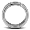 WildKlass Stainless Steel Ring High Polished Men AAA Grade CZ Clear-WildKlass Jewelry