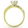 WildKlass Stainless Western Steel Ring IP Gold Women AAA Grade CZ Clear-WildKlass Jewelry
