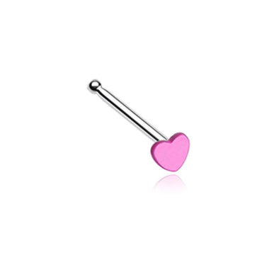 Vibrant Enamel Heart WildKlass Nose Stud Ring-WildKlass Jewelry