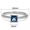 WildKlass Stainless Steel Ring High Polished Women Synthetic Montana-WildKlass Jewelry