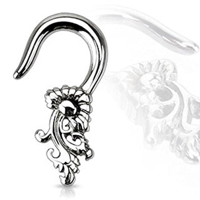 Tribal Floral 316L Surgical Steel WildKlass Taper-WildKlass Jewelry