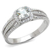 WildKlass 925 Sterling Silver Ring Rhodium Women AAA Grade CZ Clear-WildKlass Jewelry