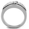 WildKlass Stainless Steel Ring High Polished (no Plating) Men Epoxy Jet-WildKlass Jewelry