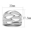 WildKlass Stainless Steel Ring High Polished Women-WildKlass Jewelry