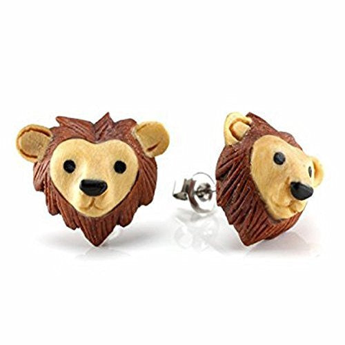Lion Moji Makerpin WildKlass Earring Studs-WildKlass Jewelry