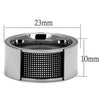 WildKlass Stainless Steel Ring High Polished Men Epoxy Jet-WildKlass Jewelry