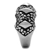 WildKlass Stainless Steel Ring High Polished Men Epoxy Jet-WildKlass Jewelry