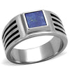 WildKlass Stainless Steel Ring High Polished (no Plating) Men Precious Stone Montana-WildKlass Jewelry