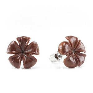 Plumeria WildKlass Makerpin Earring Studs-WildKlass Jewelry