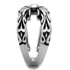 WildKlass Stainless Steel Ring High Polished (no Plating) Men Epoxy Jet-WildKlass Jewelry