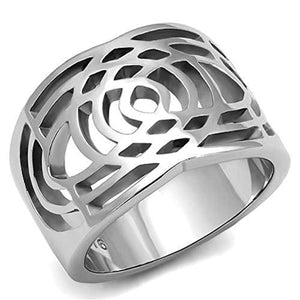 WildKlass Stainless Steel Ring High Polished Women-WildKlass Jewelry