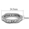 WildKlass Stainless Steel Ring High Polished Women Top Grade Crystal Clear-WildKlass Jewelry