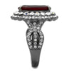 WildKlass Stainless Steel Ring IP Light Black (IP Gun) Women Synthetic Siam-WildKlass Jewelry