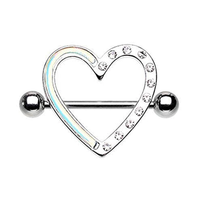 Illuminating Heart WildKlass Nipple Shield Ring-WildKlass Jewelry