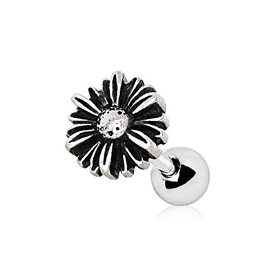 316L Stainless Steel Aster Flower WildKlass Cartilage Earring-WildKlass Jewelry