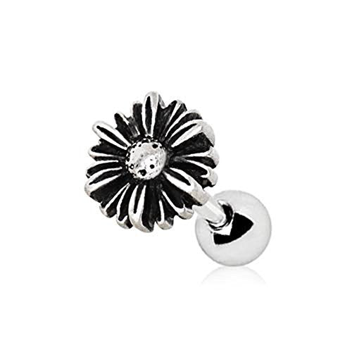 316L Stainless Steel Aster Flower WildKlass Cartilage Earring-WildKlass Jewelry