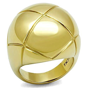 WildKlass Stainless Steel Ring IP Gold Women-WildKlass Jewelry