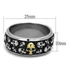 WildKlass Stainless Steel Ring Two-Tone IP Gold Men-WildKlass Jewelry