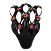 WildKlass Stainless Steel Ring IP Black Women Top Grade Crystal Garnet-WildKlass Jewelry