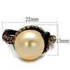 WildKlass Stainless Steel Ring IP Women Synthetic Topaz-WildKlass Jewelry