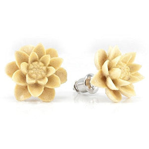 Water Lily Gentawas WildKlass Makerpin Earring Studs-WildKlass Jewelry