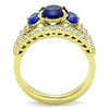 WildKlass Stainless Steel Ring IP Gold Women Synthetic Montana-WildKlass Jewelry
