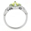 WildKlass Stainless Steel Ring No Plating Women AAA Grade CZ Apple Green Color-WildKlass Jewelry