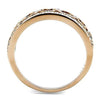 WildKlass Stainless Steel Ring IP Rose Gold Women Top Grade Crystal Clear-WildKlass Jewelry